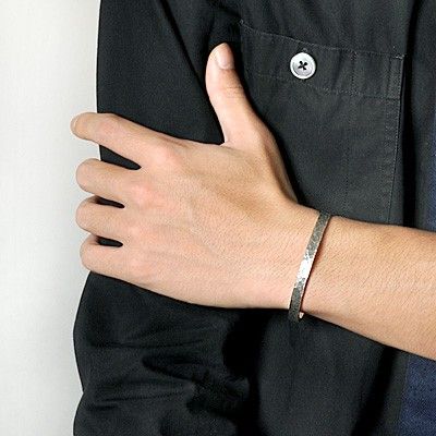 シルバーペアバングル