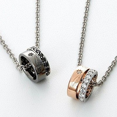 シルバーペアネックレス