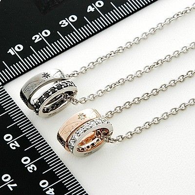 シルバーペアネックレス