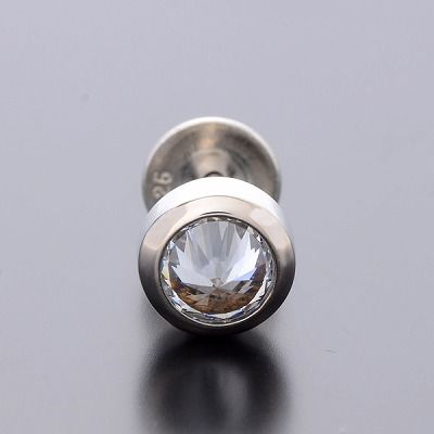 シルバースタッドピアス(片耳用)