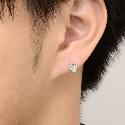 シルバースタッドピアス(片耳用)