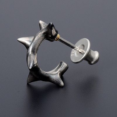 シルバーフープピアス(片耳用)