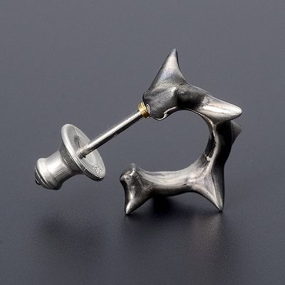 シルバーフープピアス(片耳用)