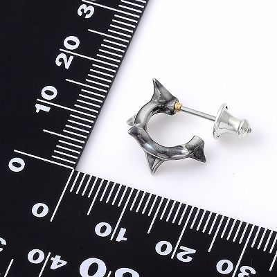 シルバーフープピアス(片耳用)