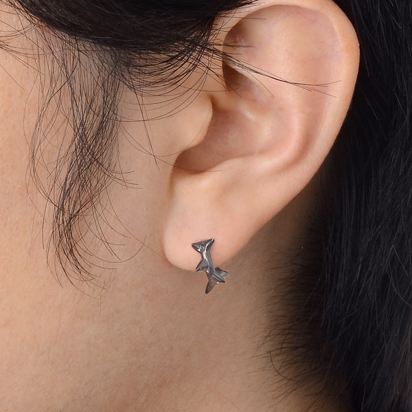 シルバーフープピアス(片耳用)