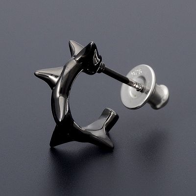 シルバーフープピアス(片耳用)