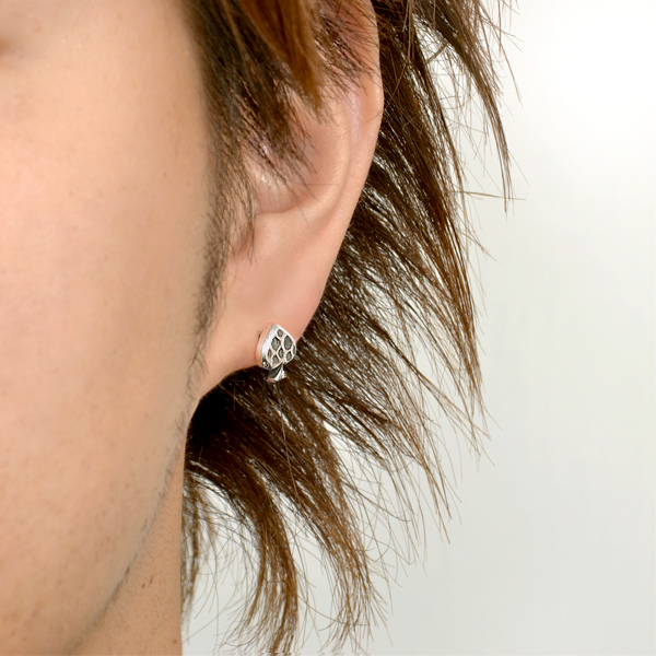 シルバースタッドピアス(片耳用)