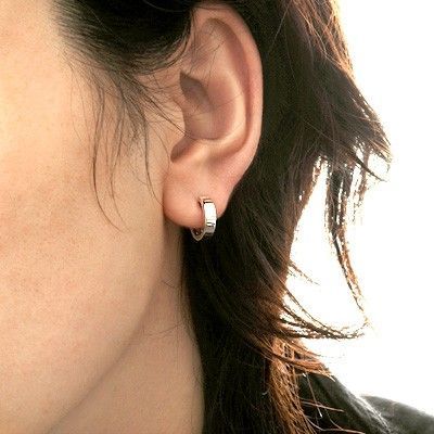 シルバースタッドピアス(片耳用)