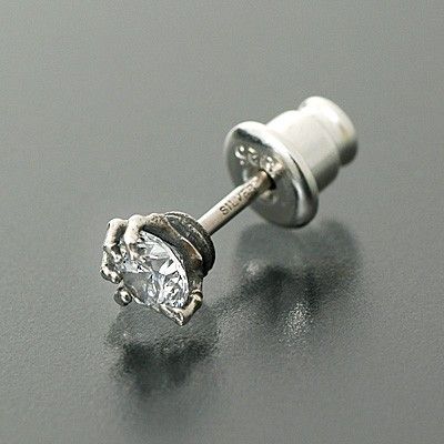 シルバースタッドピアス(片耳用)