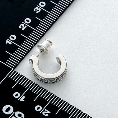 シルバーフープピアス(片耳用)