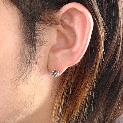 シルバースタッドピアス(片耳用)