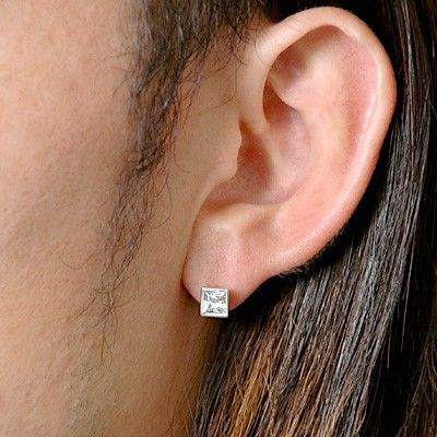 シルバースタッドピアス(片耳用)