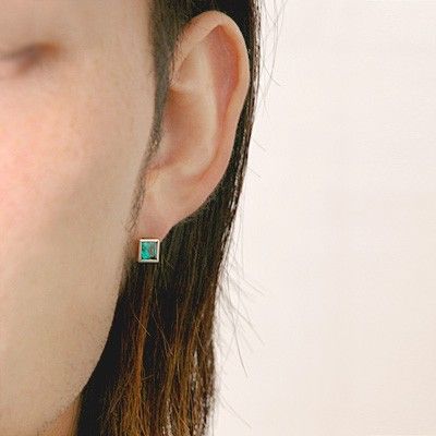 シルバースタッドピアス(片耳用)