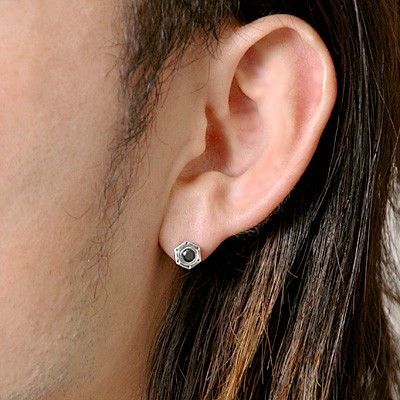 シルバースタッドピアス(片耳用)