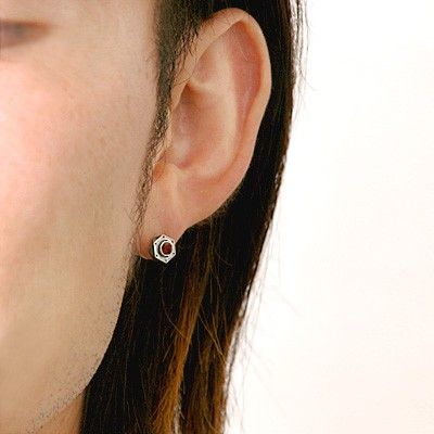 シルバースタッドピアス(片耳用)