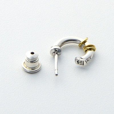 シルバーフープピアス(片耳用)