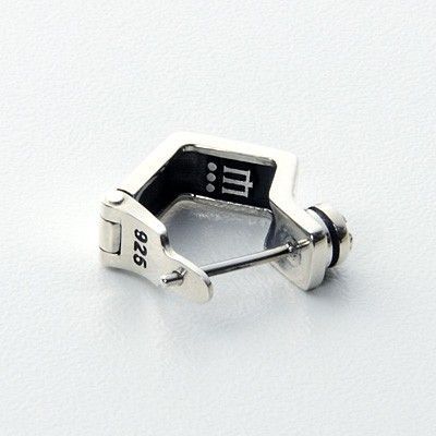 シルバーフープピアス(片耳用)