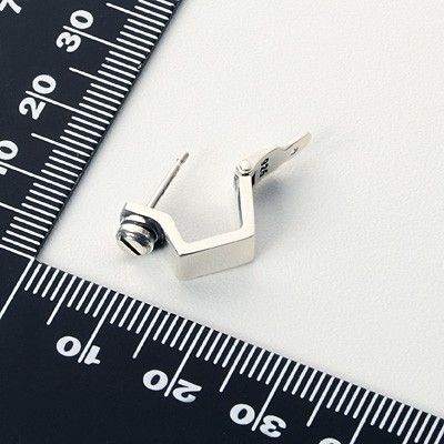 シルバーフープピアス(片耳用)