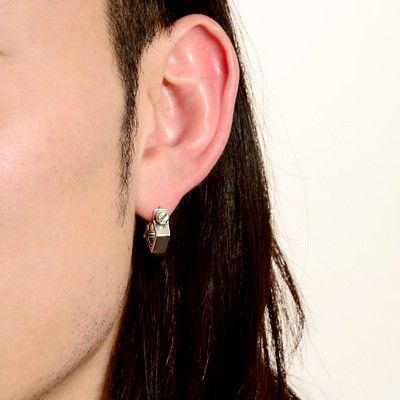 シルバーフープピアス(片耳用)