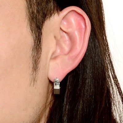 シルバーフープピアス(片耳用)