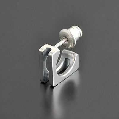 シルバーフープピアス(片耳用)