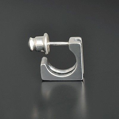 シルバーフープピアス(片耳用)