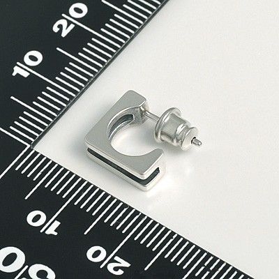 シルバーフープピアス(片耳用)