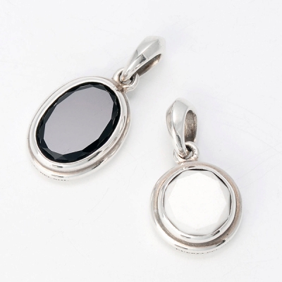 シルバーペアペンダントトップ