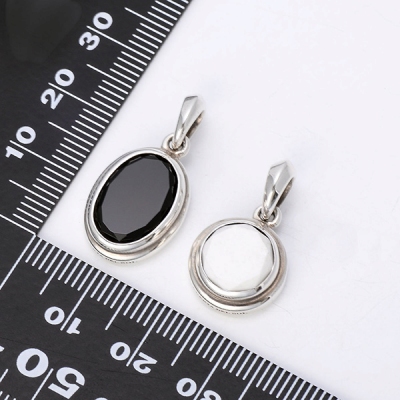 シルバーペアペンダントトップ