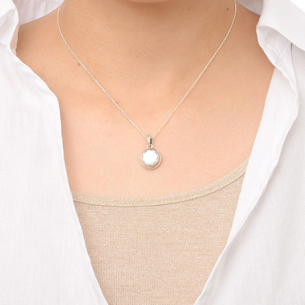 シルバーペアペンダントトップ