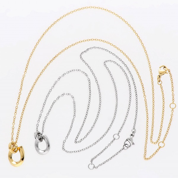 ステンレスペアネックレス