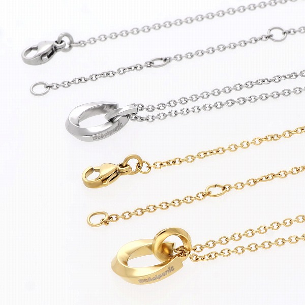 ステンレスペアネックレス