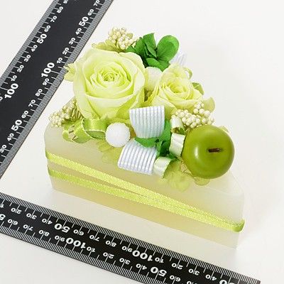 誕生日 フラワーケーキ プリザーブドフラワー グリーン