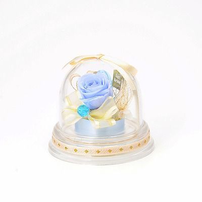 誕生日 プリザーブドフラワー ドームアレンジ 3月