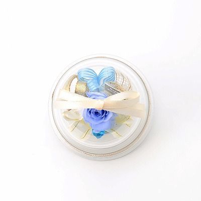誕生日 プリザーブドフラワー ドームアレンジ 3月