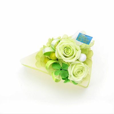 誕生日 フラワーケーキ プリザーブドフラワー グリーン