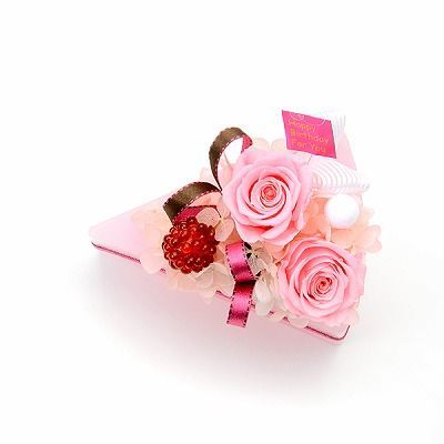 誕生日 フラワーケーキ プリザーブドフラワー ピンク