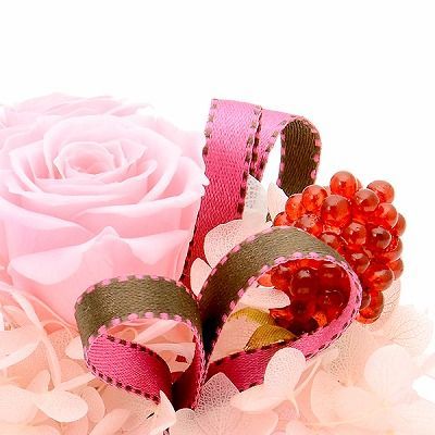 誕生日 フラワーケーキ プリザーブドフラワー ピンク