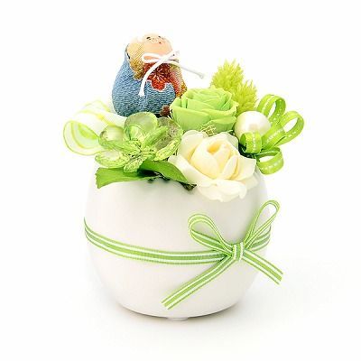 お祝い プリザーブドフラワー グリーン 「ハッピーグランパ」