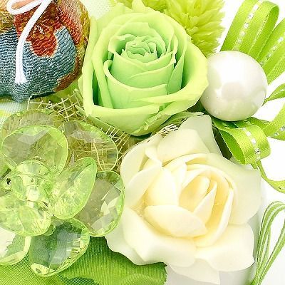 お祝い プリザーブドフラワー グリーン 「ハッピーグランパ」