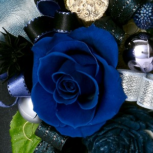 プリザーブドフラワー フラワーボックス ブラック ネイビー