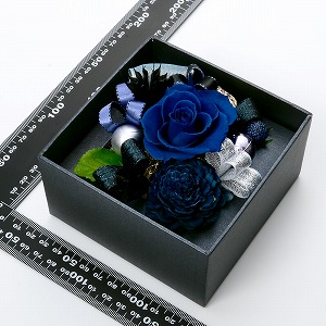 プリザーブドフラワー フラワーボックス ブラック ネイビー