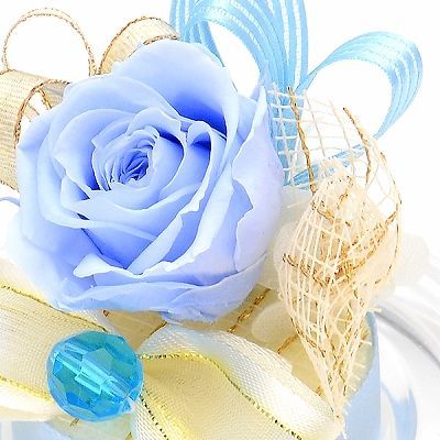 誕生石3月 プリザーブドフラワー