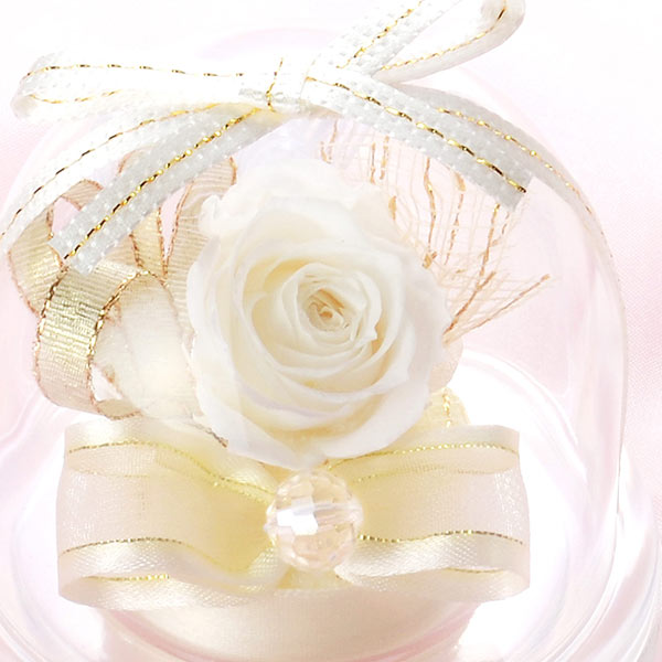 イニシャル&ハンカチ プリザーブドフラワーセット