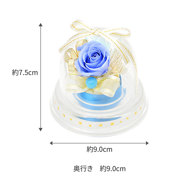 イニシャル&ハンカチ プリザーブドフラワーセット