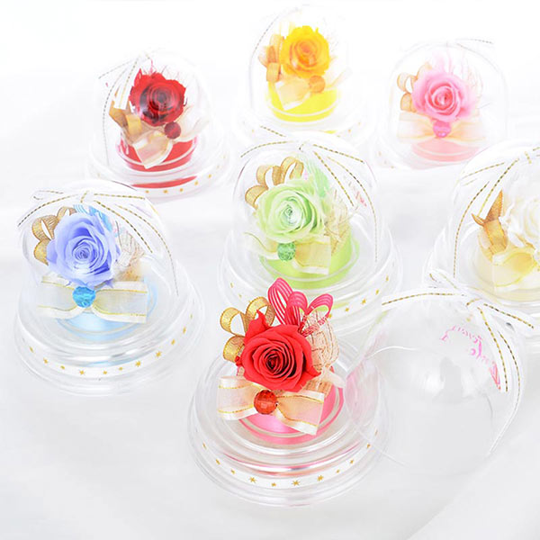 イニシャル&ハンカチ プリザーブドフラワーセット