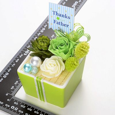 父の日 プリザーブドフラワー グリーン