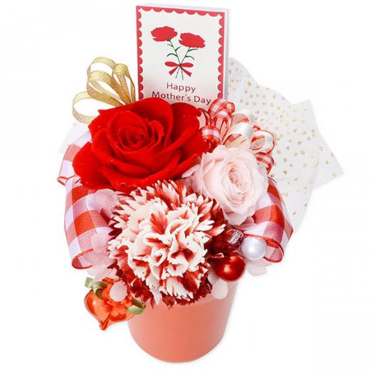 誕生日 プリザーブドフラワー 人気 ペンダント セット