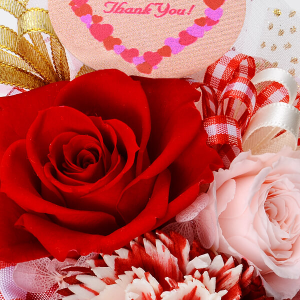 誕生日 人気ペンダント&プリザーブドフラワー セット