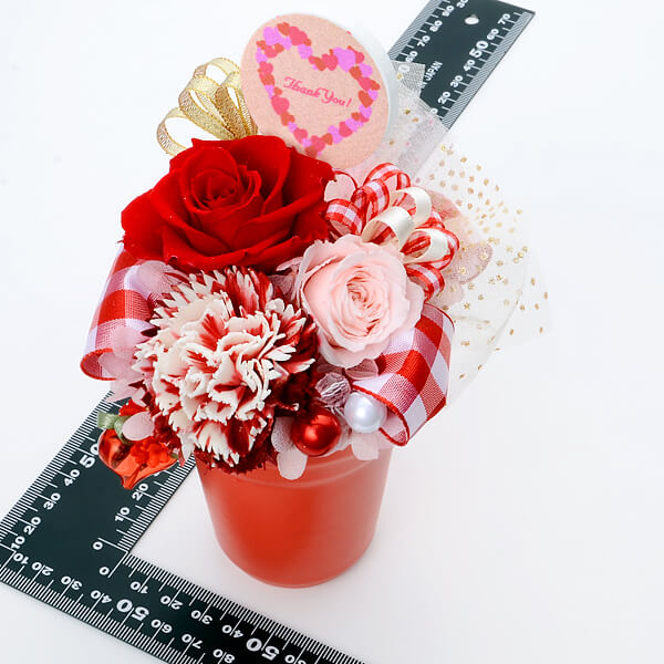 誕生日 人気ペンダント&プリザーブドフラワー セット